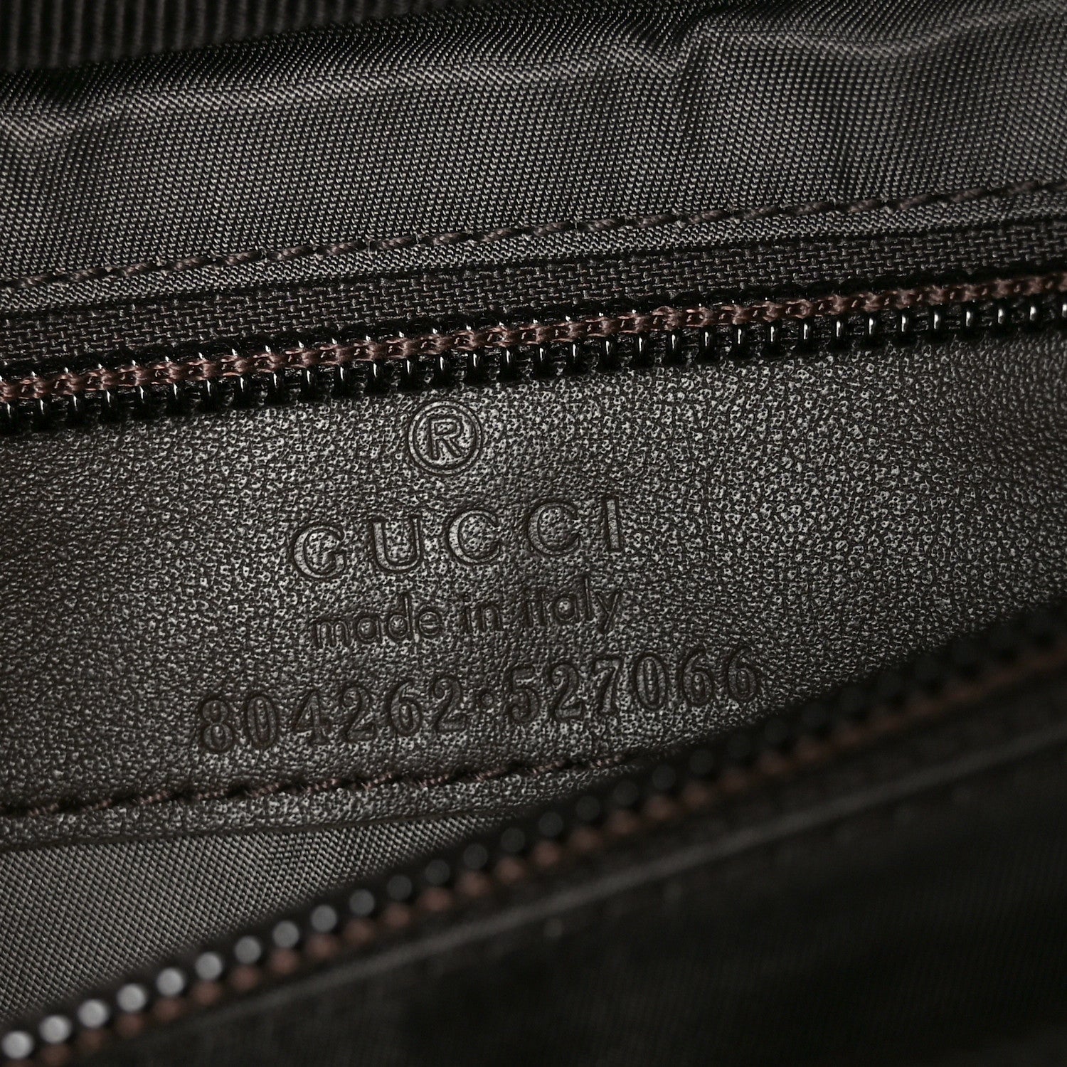 Gucci Monogram Large Belt Bag Beige Dark Brown 5 of 8