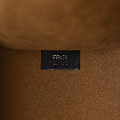 Fendi Vitello Plexiglass FF Embossed Medium Fendi Sunshine Shopper Tote Caramello 6 of 10