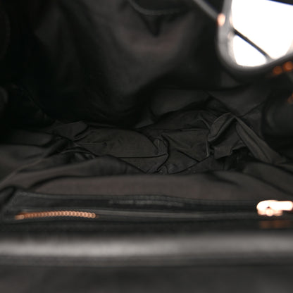 Alexander Wang Pebbled Calfskin Prisma Skeletal Backpack Black Rose Gold Hardware 5 of 17