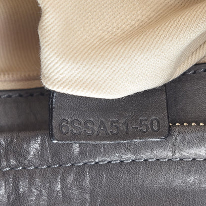 Chloe Metallic Python Silverado Shoulder Bag Silver Grey 7 of 9