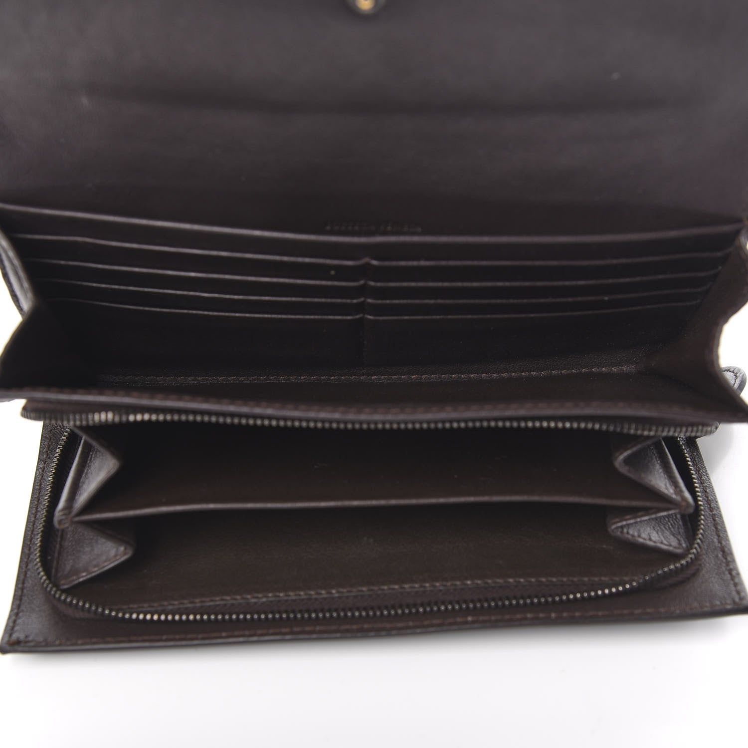 Bottega Veneta Nappa Intrecciato Continental Flap Wallet Ebano 5 of 8
