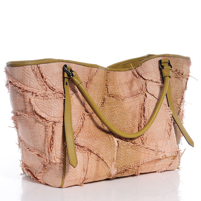 Burberry Raffia Large Covington Tote Dark Ochre 3 of 9