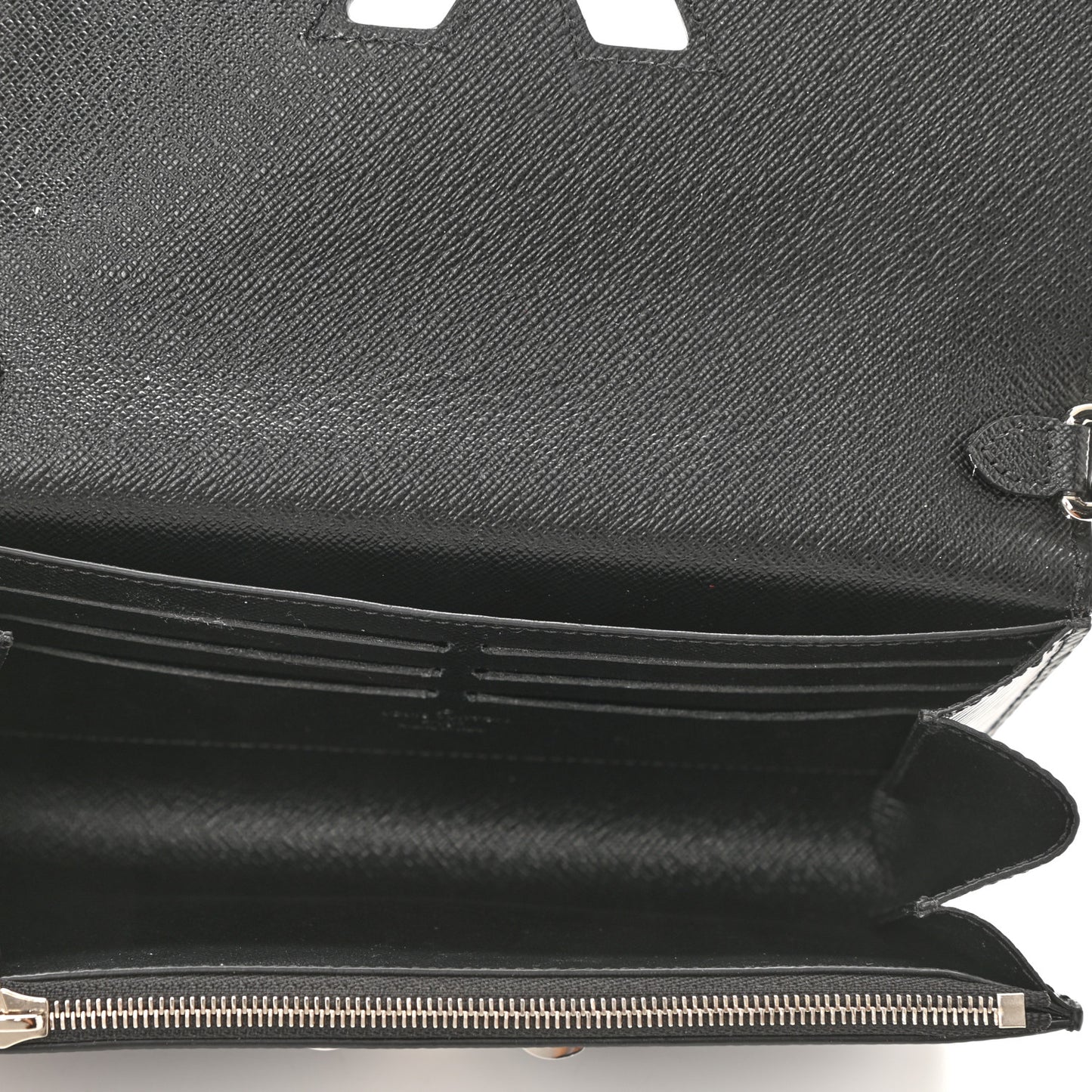 Epi Twist Chain Wallet Black