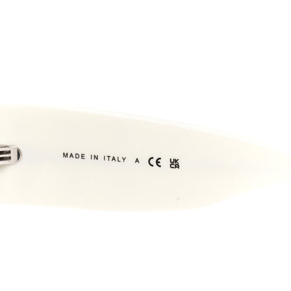 Chanel Acetate Quilted CC Rectangle Sunglasses 5483-A White Black 6 of 7