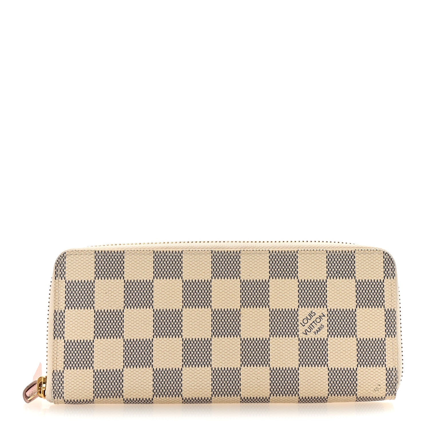 Louis Vuitton Damier Azur Clemence Wallet Rose Ballerine 1 of 6