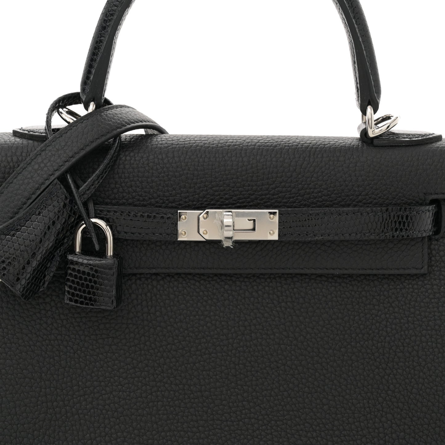Togo Lizard Kelly Retourne Touch 25 Black
