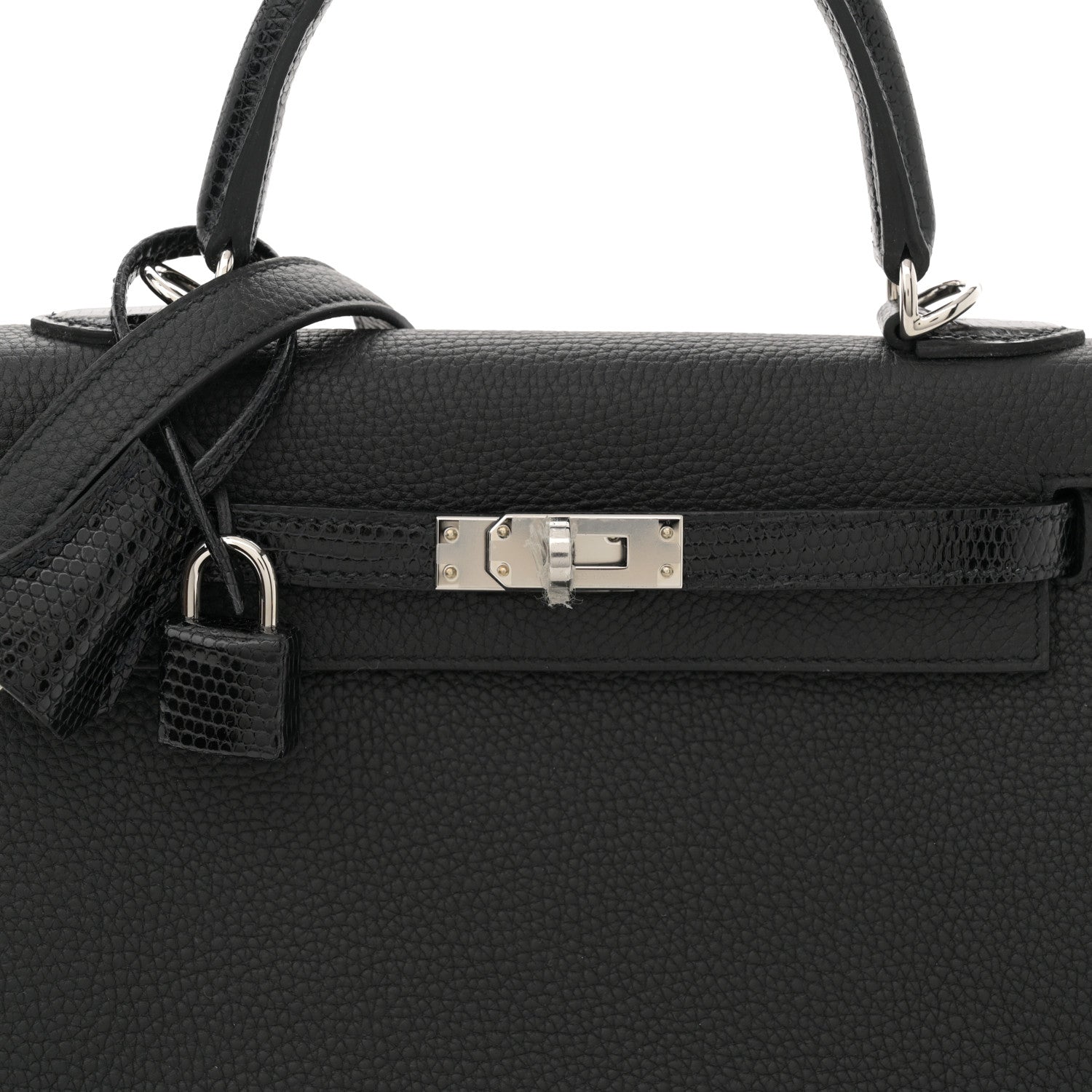 Hermes Togo Lizard Kelly Retourne Touch 25 Black 8 of 11