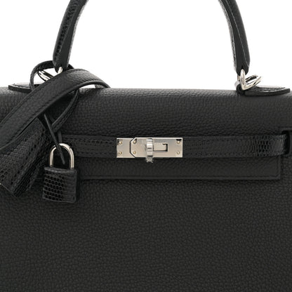 Hermes Togo Lizard Kelly Retourne Touch 25 Black 8 of 11