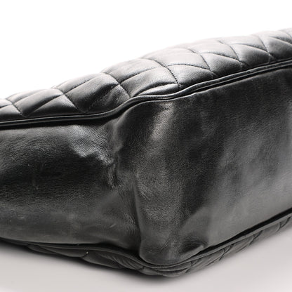 Chanel Lambskin Quilted Shopper Tote Black 6 of 16