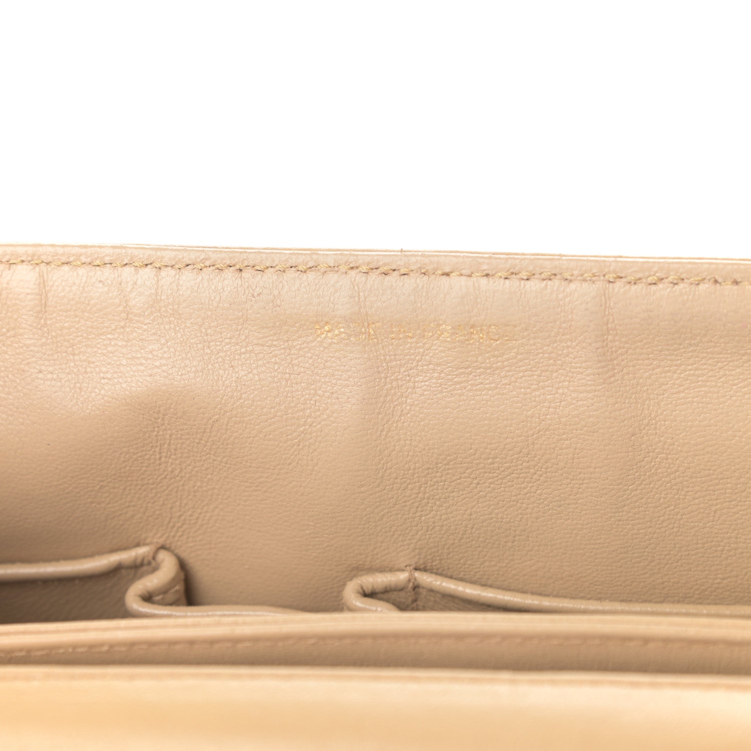 Chanel Lambskin Quilted Medium Single Flap Beige 8 of 10