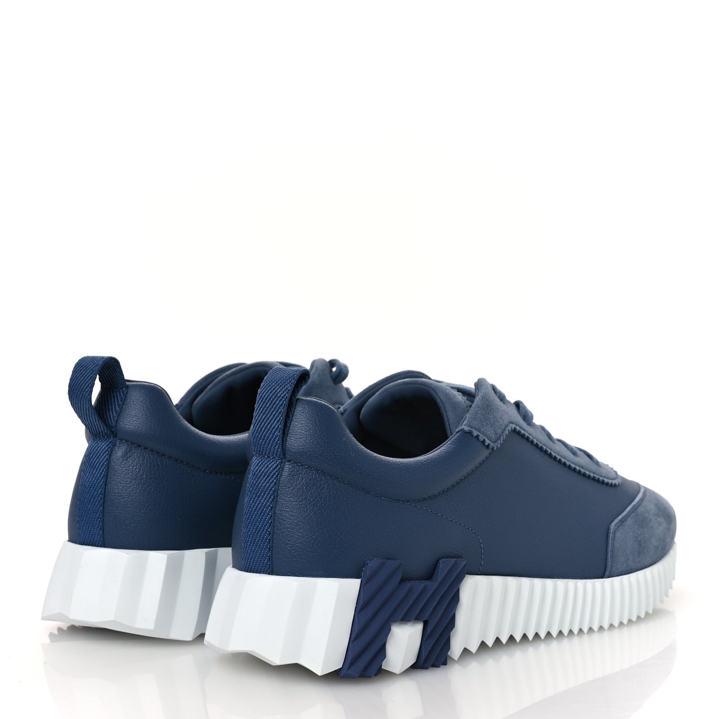 Sport Goatskin Suede Goatskin Womens Bouncing Sneakers 40 Bleu Mer