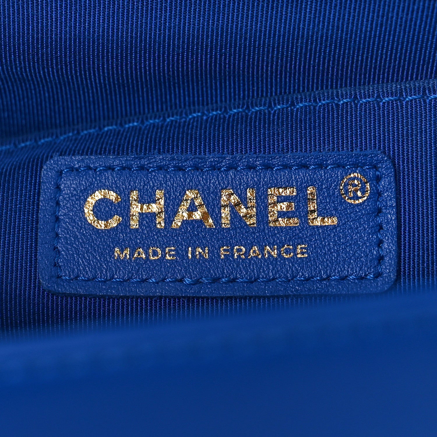 Chanel Calfskin Chevron Quilted Medium Boy Flap Blue 6 of 10