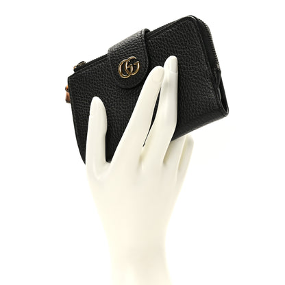 Gucci Piuma Calfskin Medium Bamboo Double G Wallet Black 2 of 8