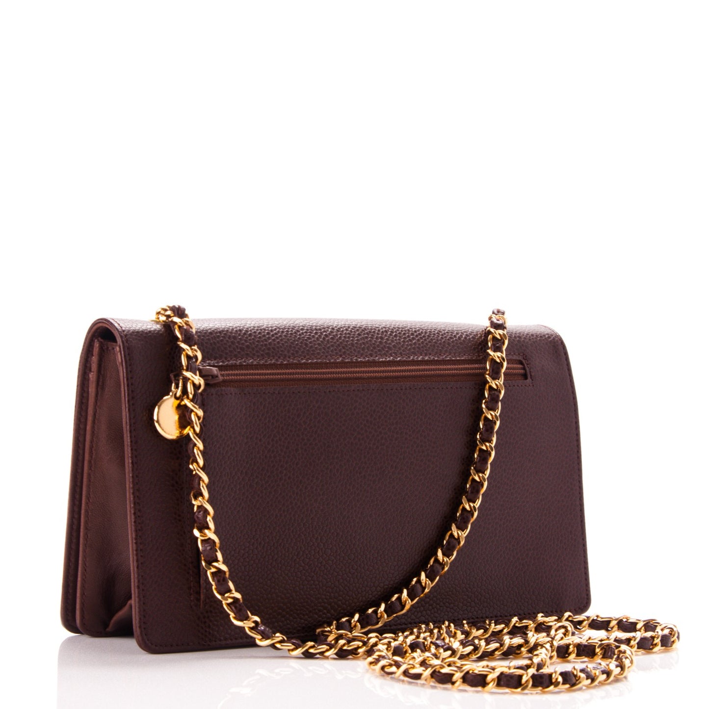 Caviar Timeless CC Wallet On Chain WOC Dark Brown