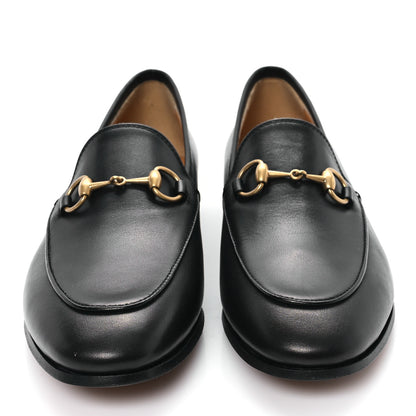 Gucci Betis Glamour Calfskin Womens Jordaan Loafers 37 Black 3 of 10