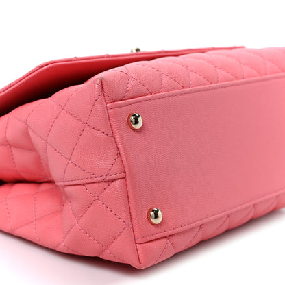 Chanel Caviar Quilted Small Coco Handle Flap Pink 8 of 9