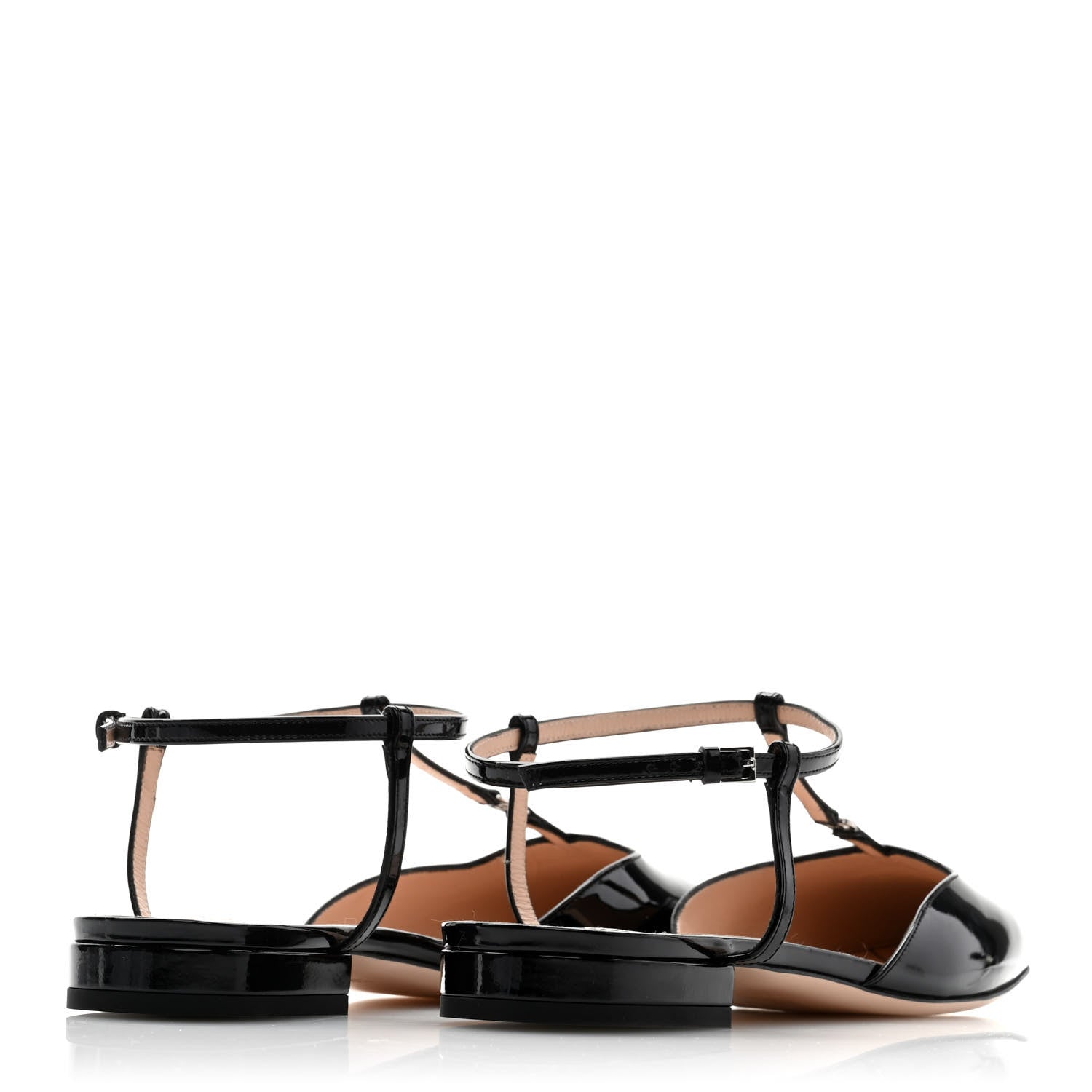 Gucci Vernice Crystal Double G Ballet Flats 40 Black 4 of 8