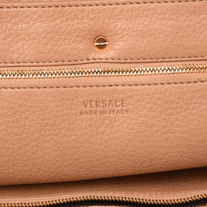 Versace Deerskin Large Signature Tote Camel 7 of 17