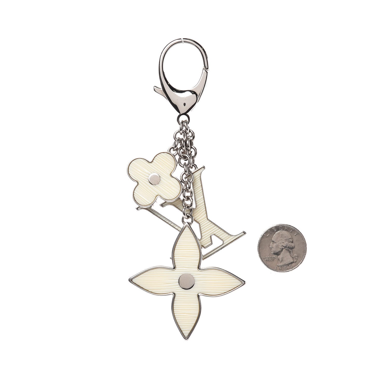 Fleur d Epi Bag Charm Ivory