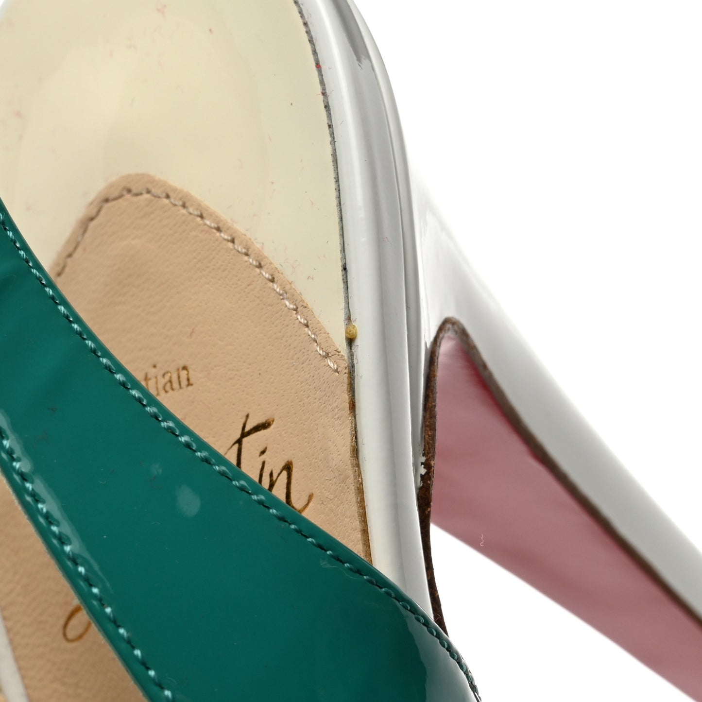 Patent Lady Peep Sling 150 Pumps 39 Jade Mimosa