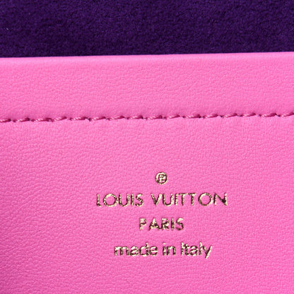 Louis Vuitton Lambskin Embossed Monogram Vuittamins Pochette Coussin Rose Violet 6 of 12