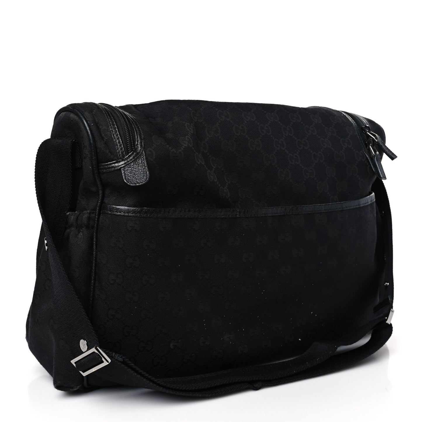 Monogram Large Diaper Bag Black