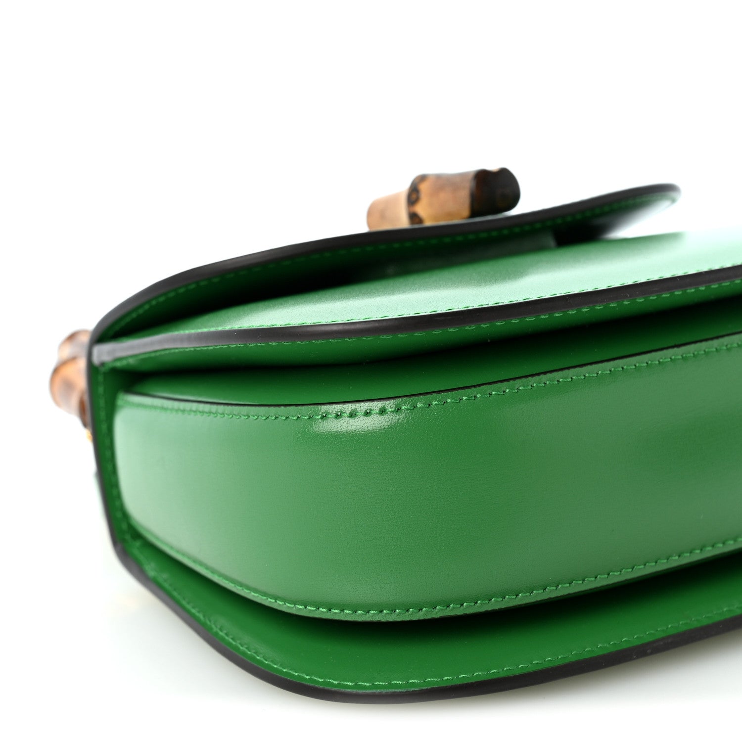 Gucci Boarded Dyana Lux Calfskin Mini Bamboo 1947 Top Handle Bag Spring Green 8 of 9