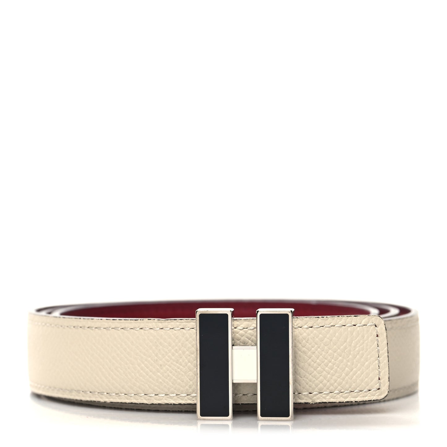Epsom Swift 24mm Belt 90 36 White Rouge Grenat