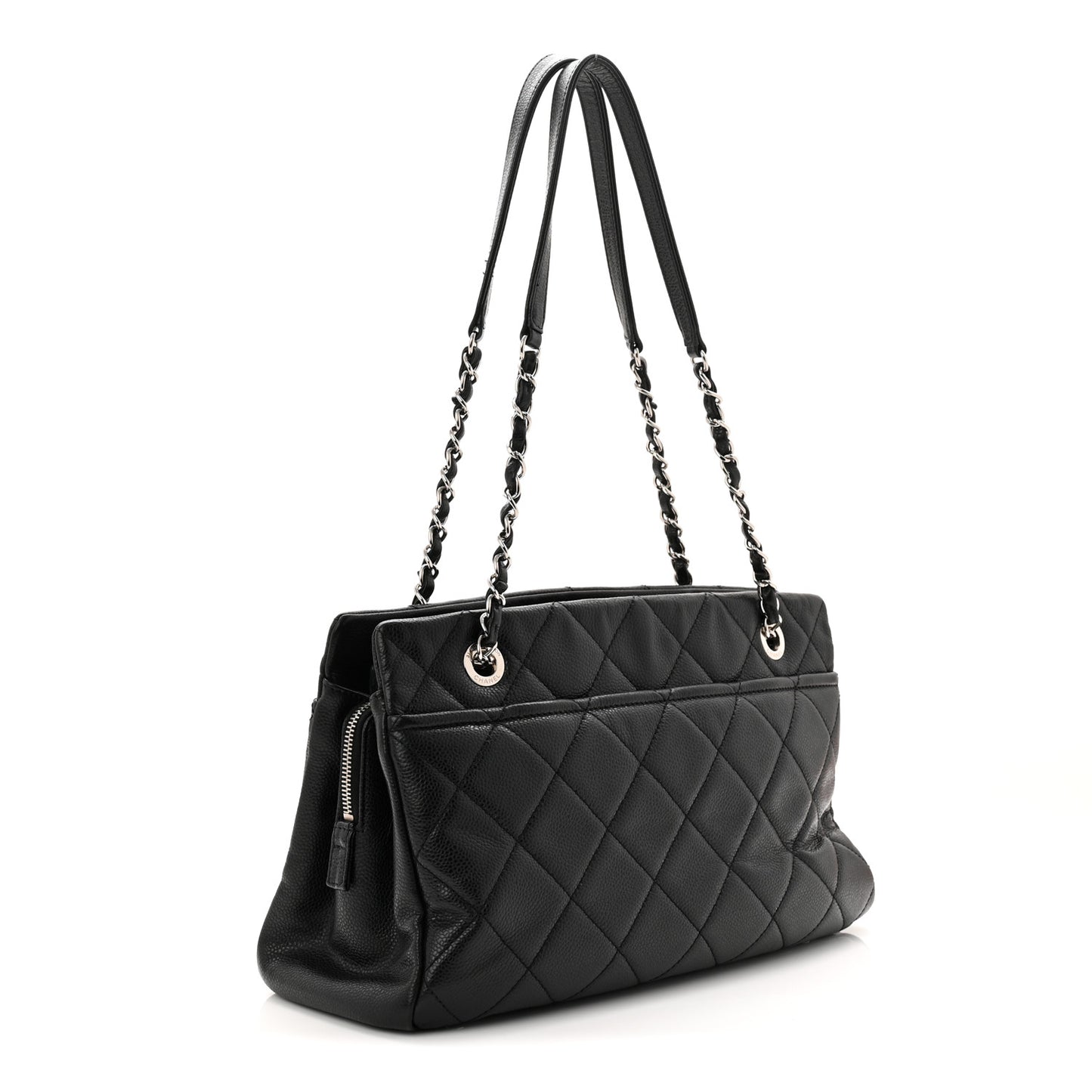 Caviar Quilted CC Timeless Soft Tote Black
