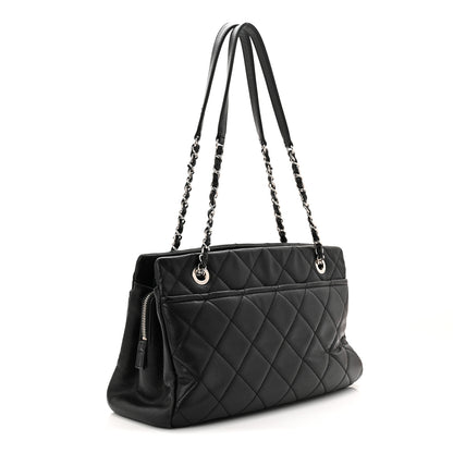 Chanel Caviar Quilted CC Timeless Soft Tote Black 3 of 12
