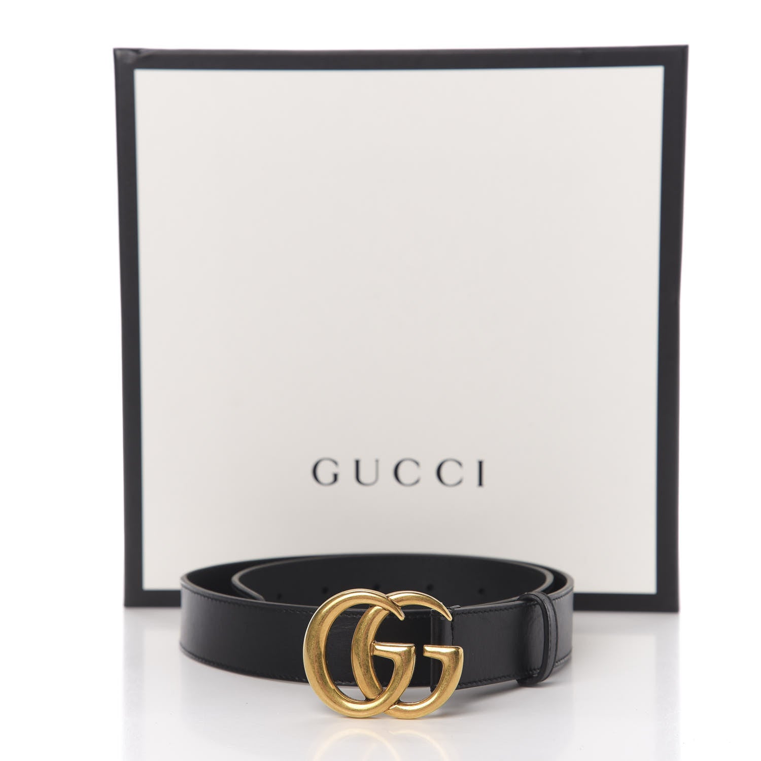 Gucci Calfskin Double G 30mm Belt 75 30 Black 6 of 6