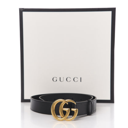 Gucci Calfskin Double G 30mm Belt 75 30 Black 6 of 6
