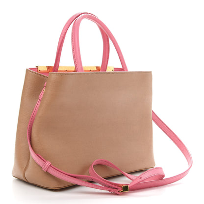 Fendi Vitello Elite Monster Petite 2Jours Tote Cuoio Lollypop Multicolor 3 of 10
