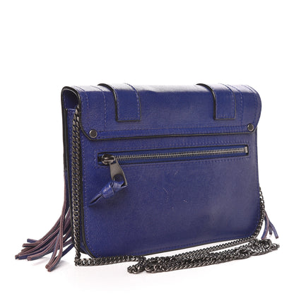 Proenza Schouler Lambskin Fringe PS1 Large Chain Wallet Cobalt Blue 3 of 11