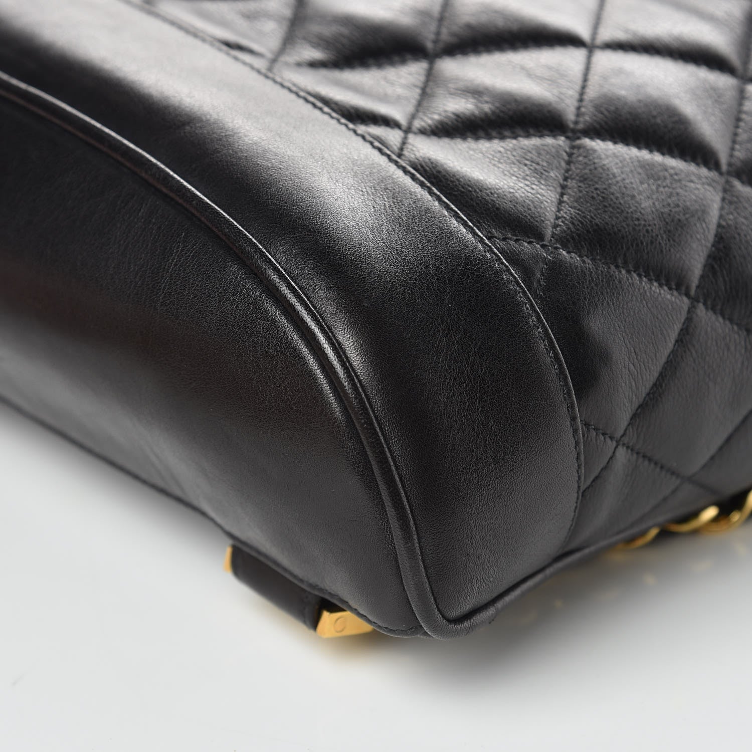 Chanel Lambskin Quilted Backpack Black 10 of 11