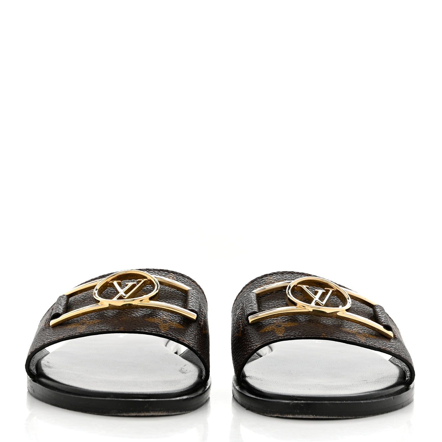 Louis Vuitton Monogram Lock It Flat Mule 38.5 2 of 9