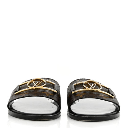 Louis Vuitton Monogram Lock It Flat Mule 38.5 2 of 9