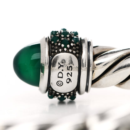 David Yurman Sterling Silver Green Onyx Osetra Bracelet 4 of 4