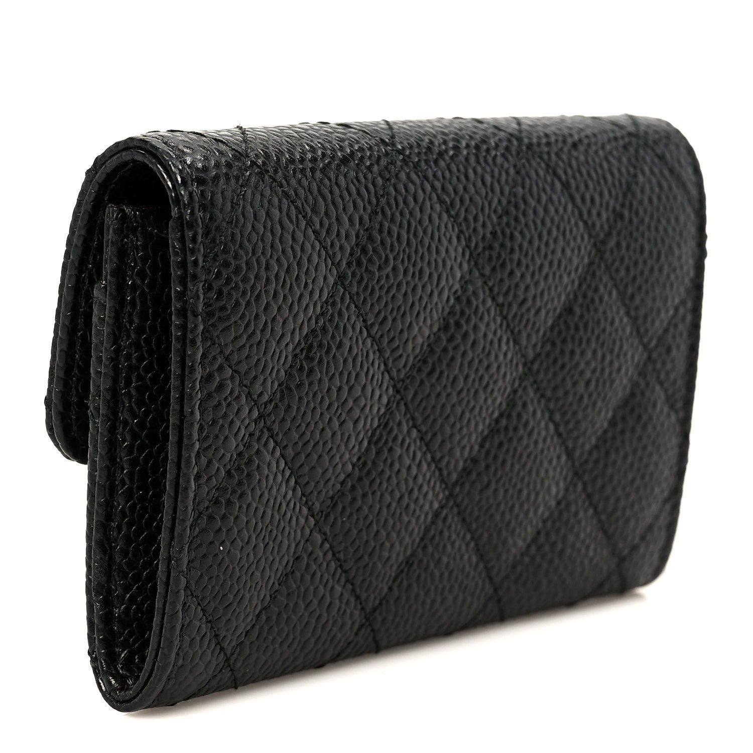 Chanel Caviar Quilted Flap Card Holder Black 3 of 10