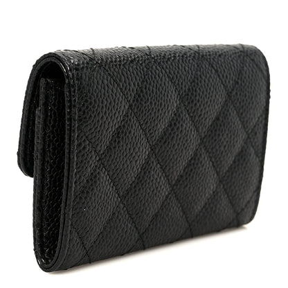 Chanel Caviar Quilted Flap Card Holder Black 3 of 10
