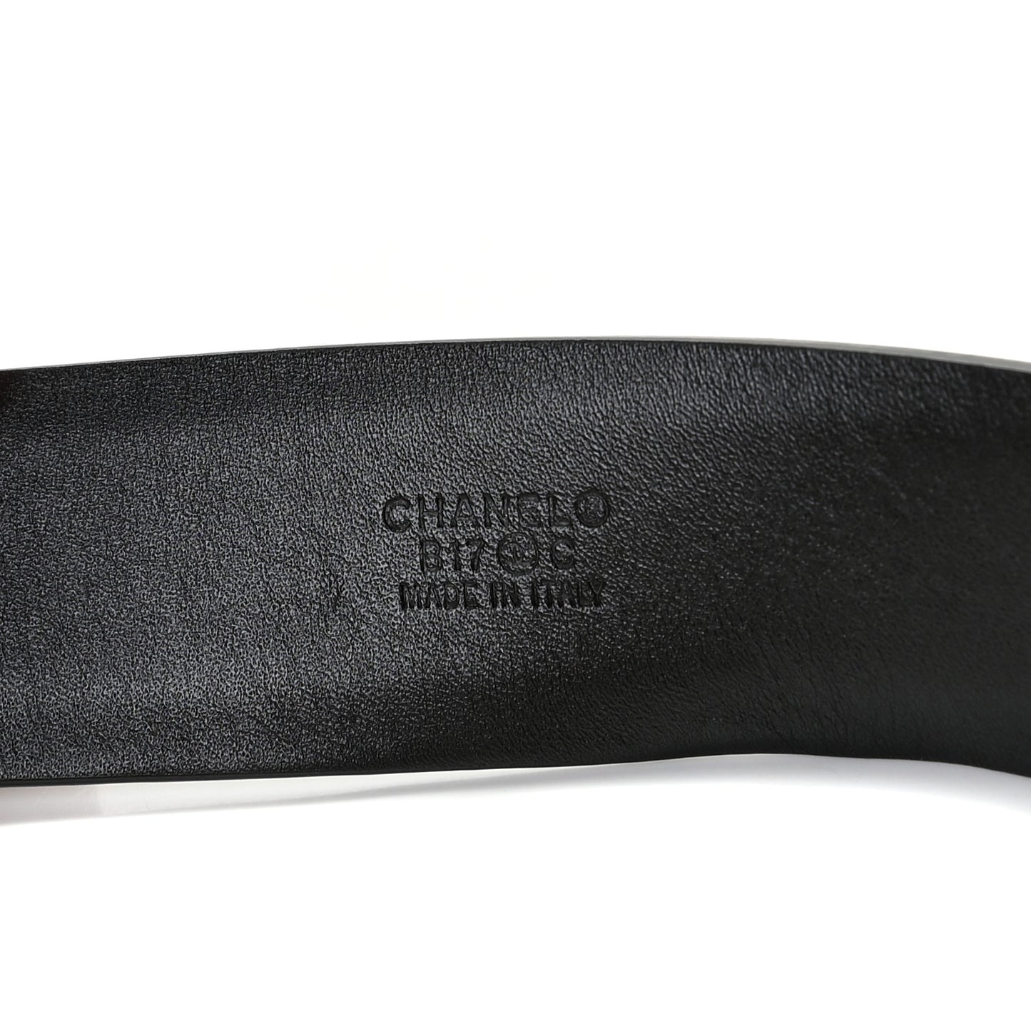 Calfskin CC Chain Belt 70 28 Black
