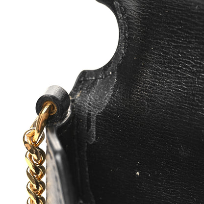 Saint Laurent Grained Calfskin Monogram Phone Holder Crossbody Black 11 of 12