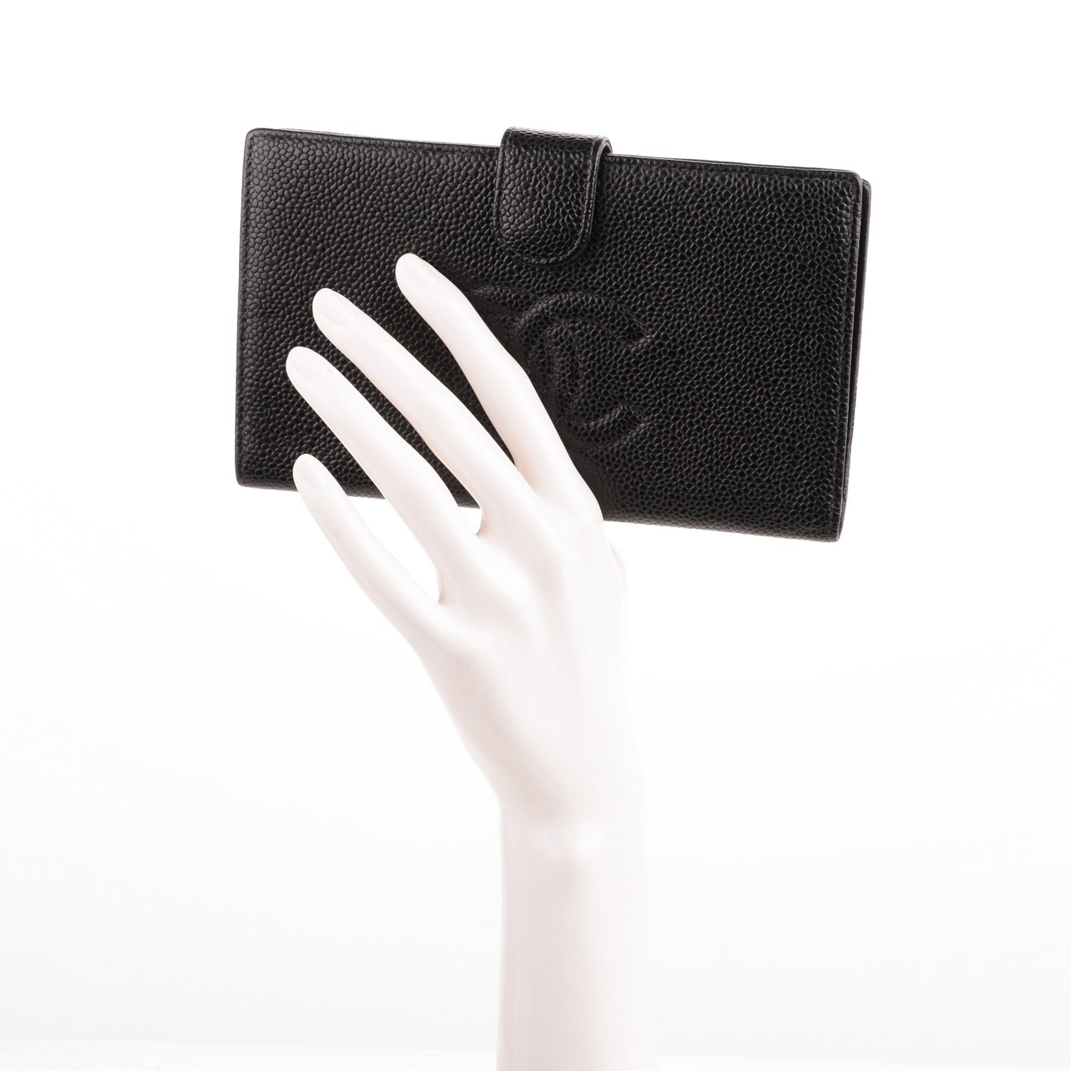 Chanel Caviar Timeless CC French Wallet Black 2 of 7