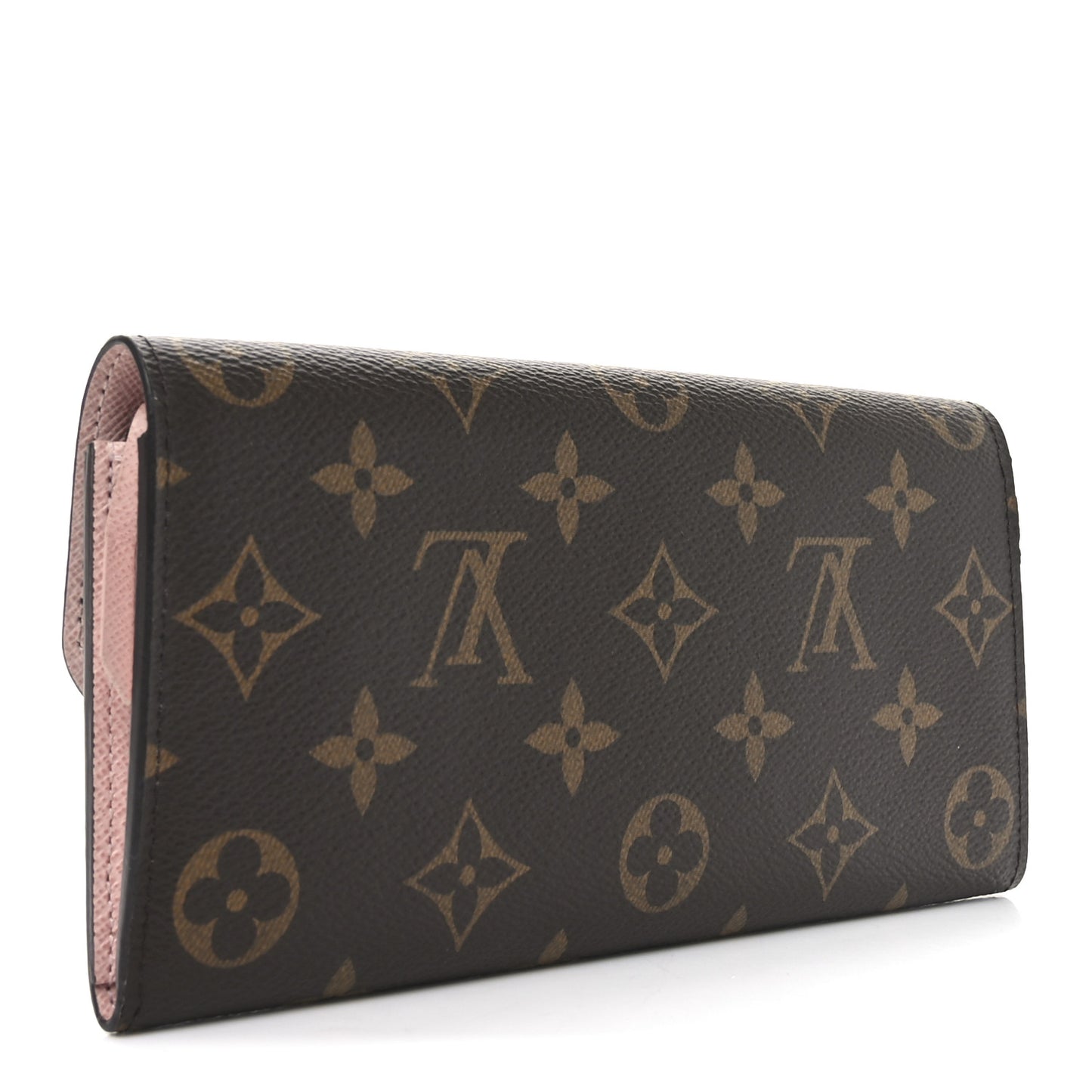 Monogram Emilie Wallet Rose Ballerine