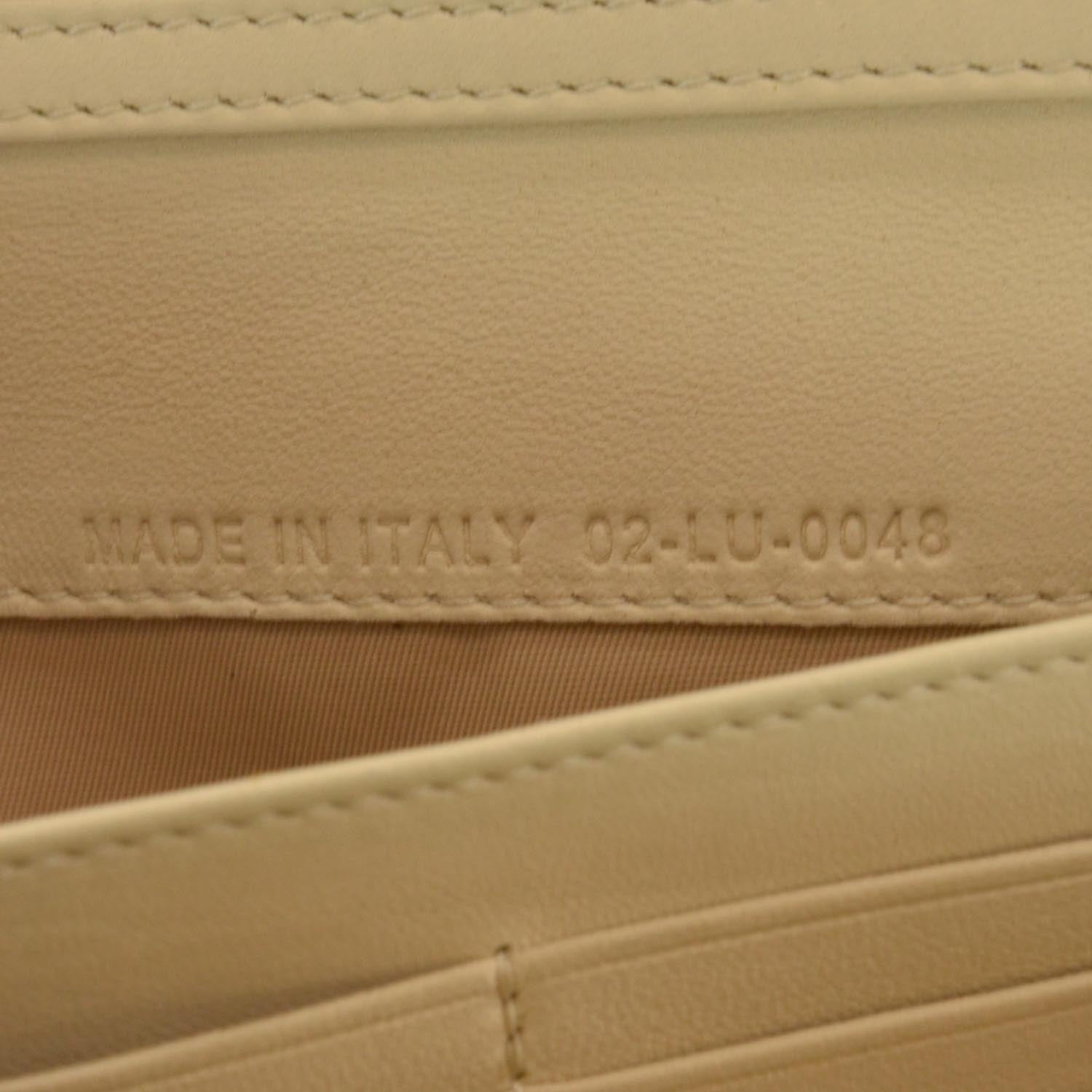 Christian Dior Lambskin Cannage Rendezvous Chain Wallet Beige 7 of 7