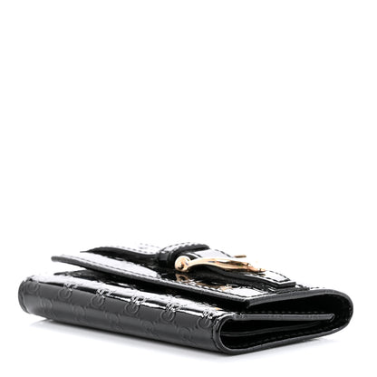 Gucci Patent Microguccissima Nice 6 Key Holder Case Black 4 of 6