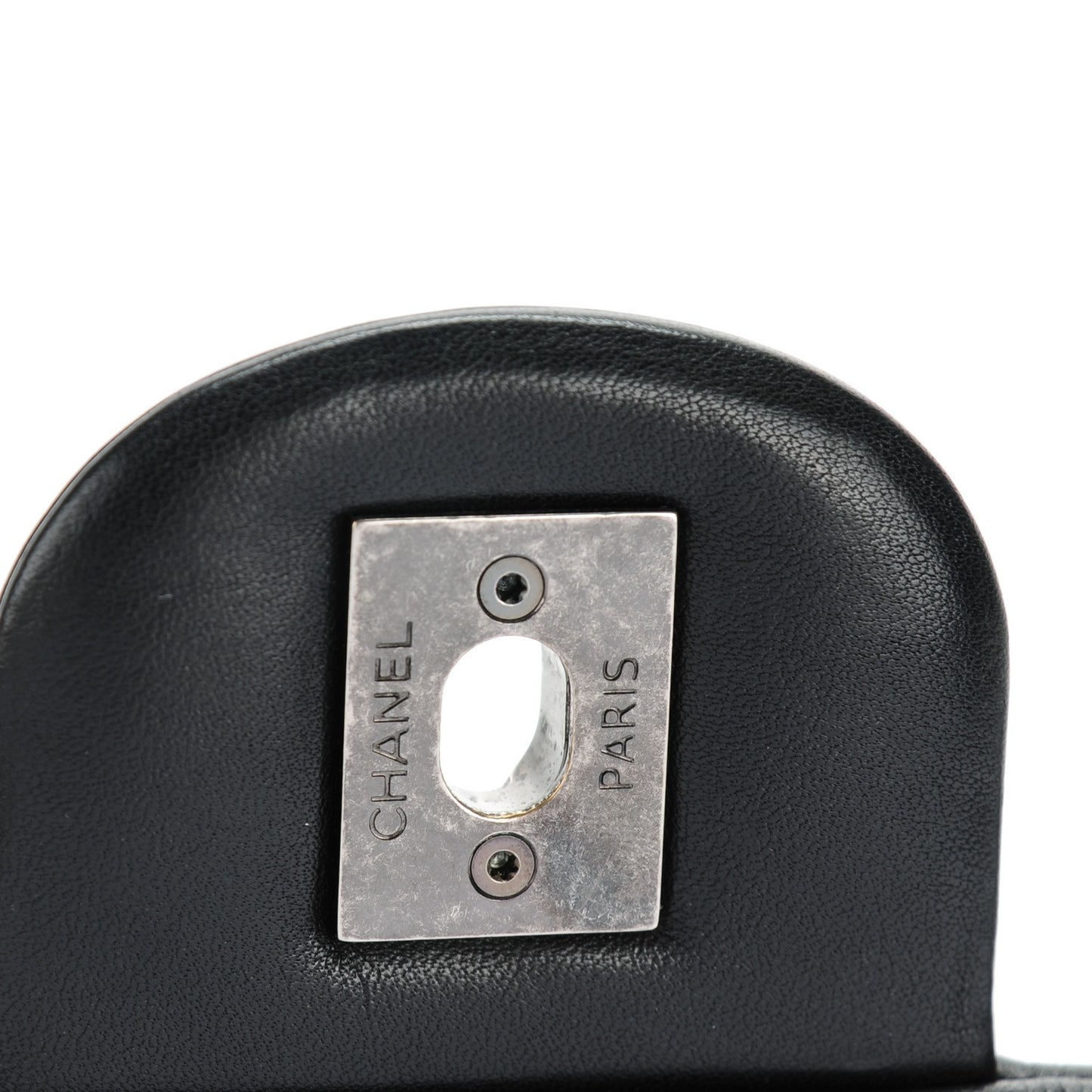 Calfskin Coco Pleats Messenger Flap Black