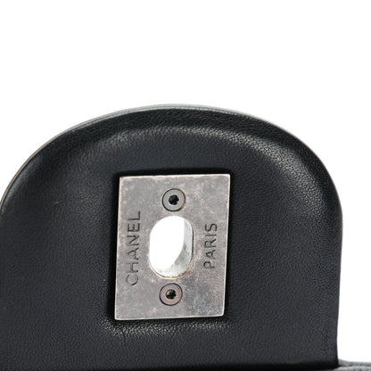 Chanel Calfskin Coco Pleats Messenger Flap Black 6 of 8
