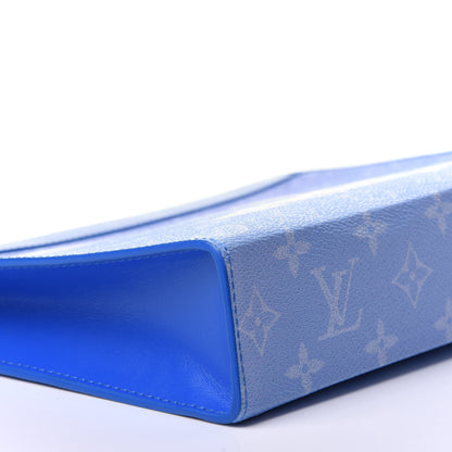 Louis Vuitton Monogram Clouds Pochette Voyage MM A4 Blue 8 of 10
