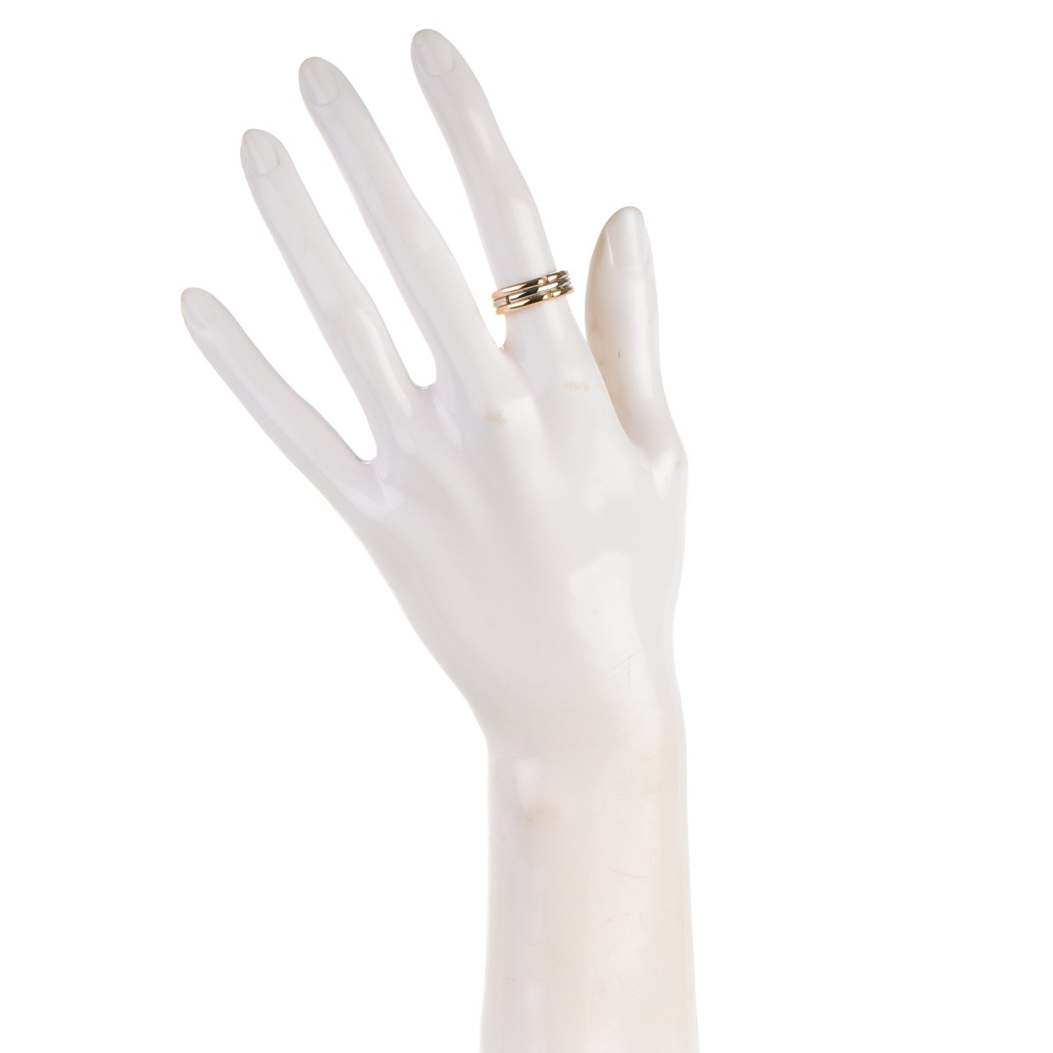 Bulgari 18K Rose Yellow White Gold Collapsible Ring 49 4.75 2 of 4